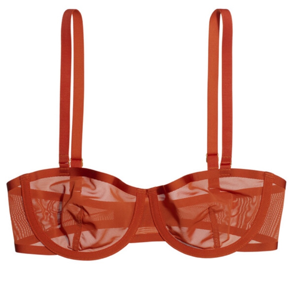 CUUP Balconette Bra 34C - Orange Mars
